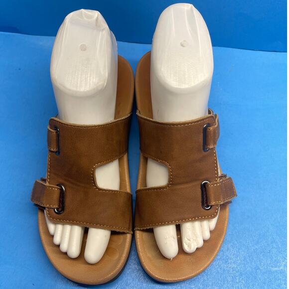 MEGNYA Comfortable Orthopeic Flip Flops for Women, Best Plantar Fasciitis Size 6 - Picture 5 of 11